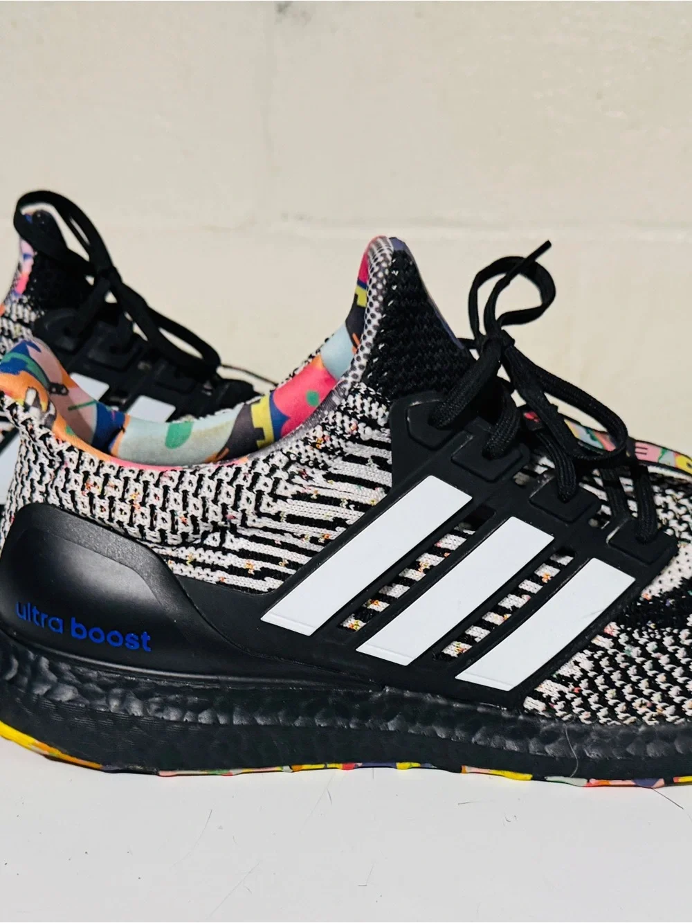 adidas Black Multicolor Ultraboost Athletic Shoes. Kris Andrew small pride editi